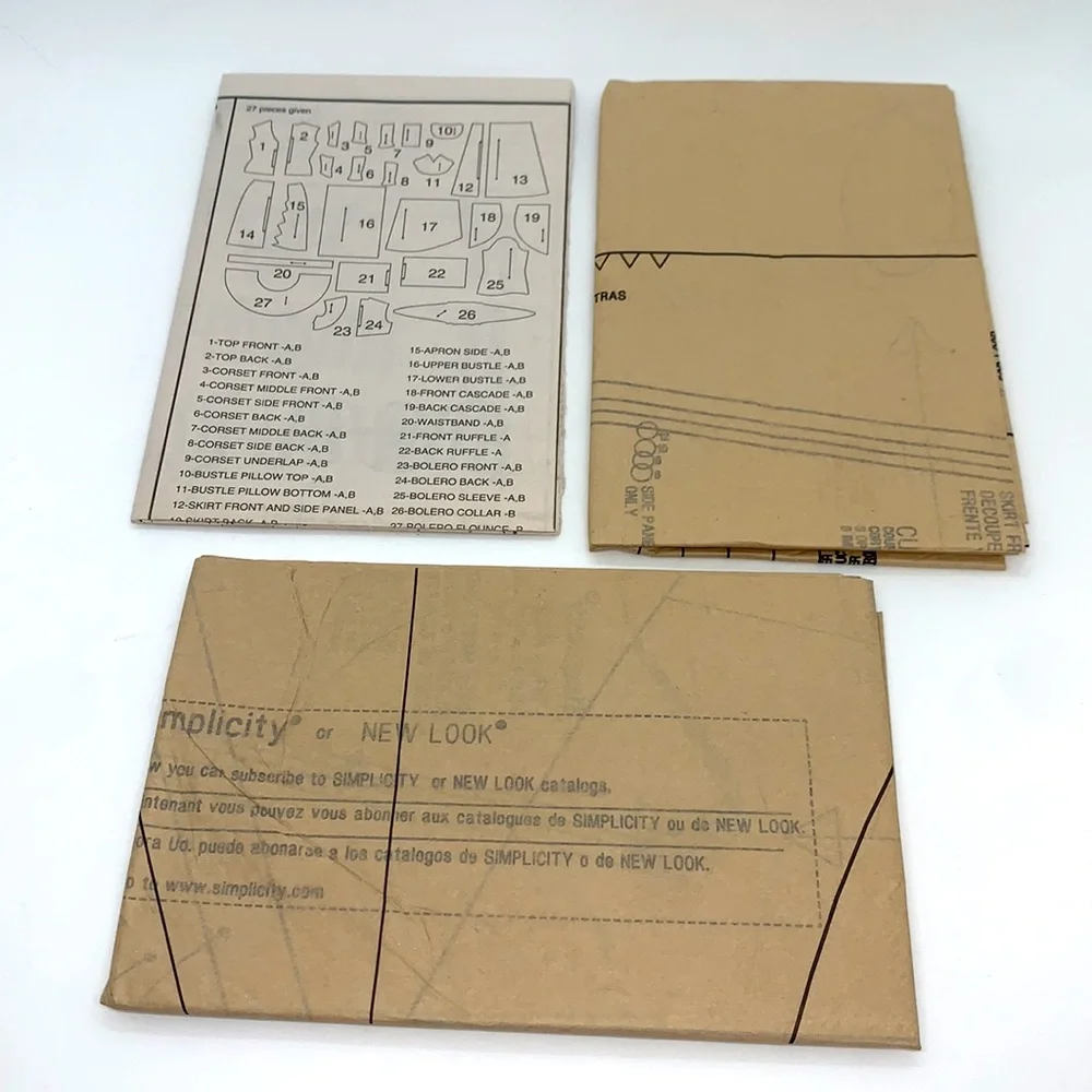 Simplicity Theresa Laquey Steampunk UNCUT 1819 Sewing Pattern HH 6, 8, 10, 12